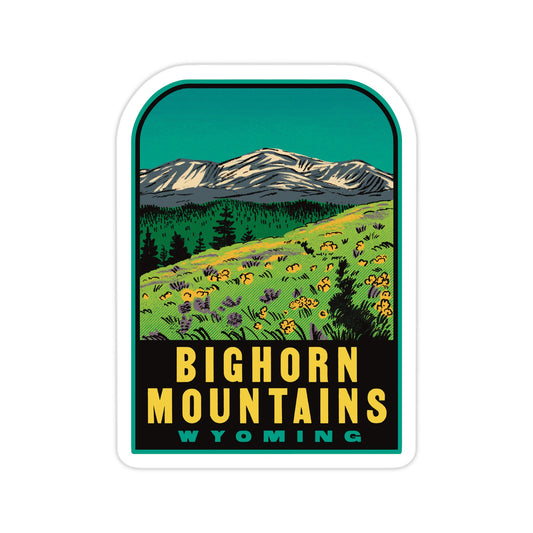 A sticker of Bighorn Mountains