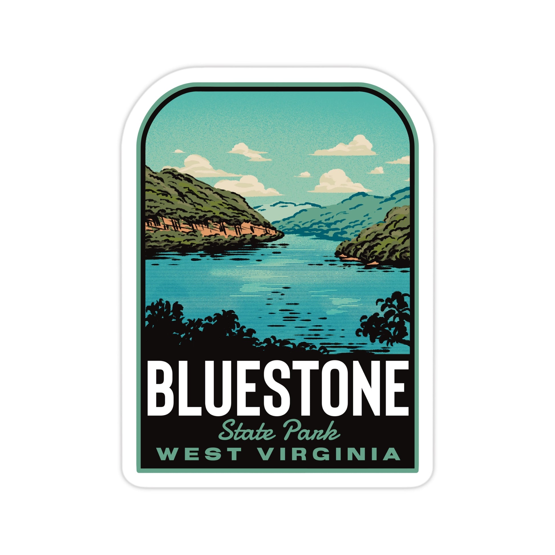 A sticker of Bluestone State Park