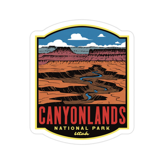A sticker of Canyonlands National Park