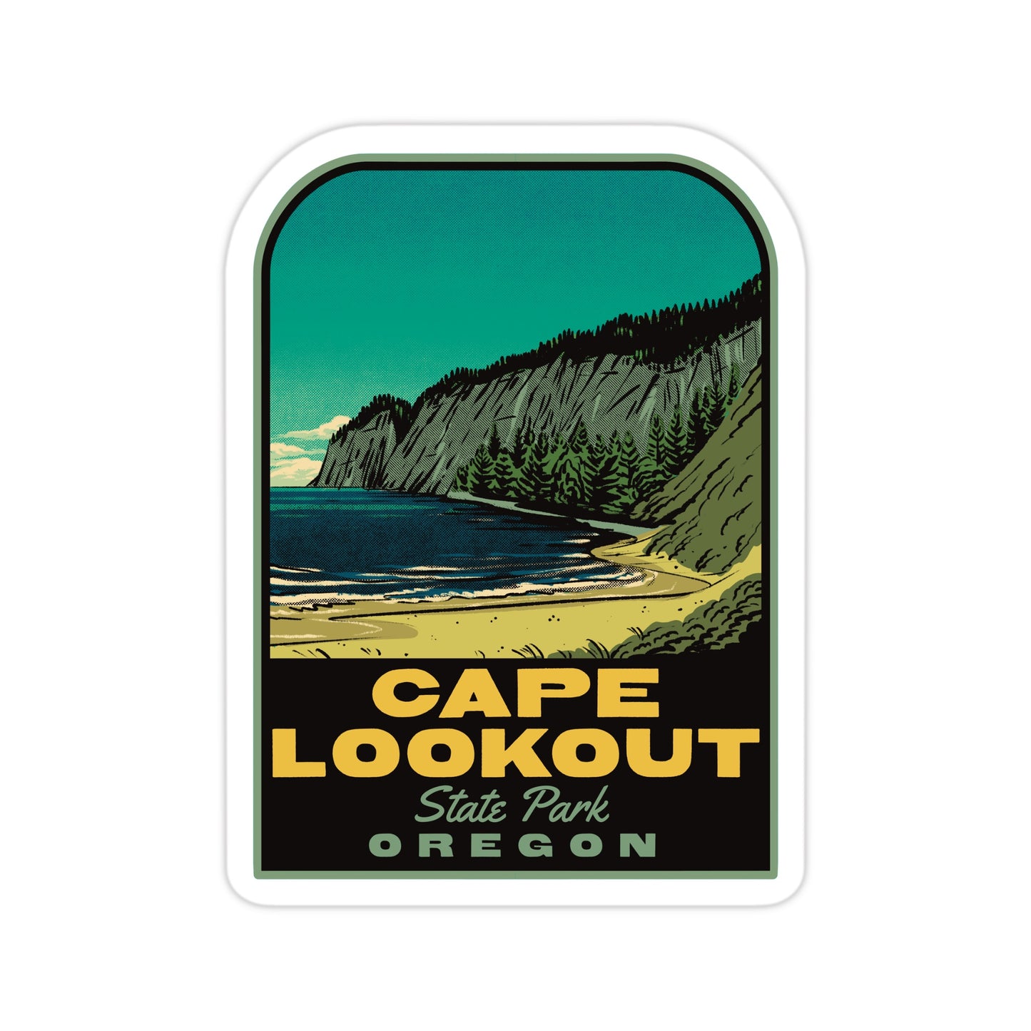 A sticker of Cape Lookout State Park