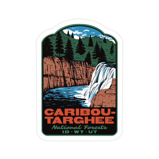 Caribou-Targhee National Forests sticker on a white background