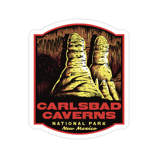 A sticker of Carlsbad Caverns National Park