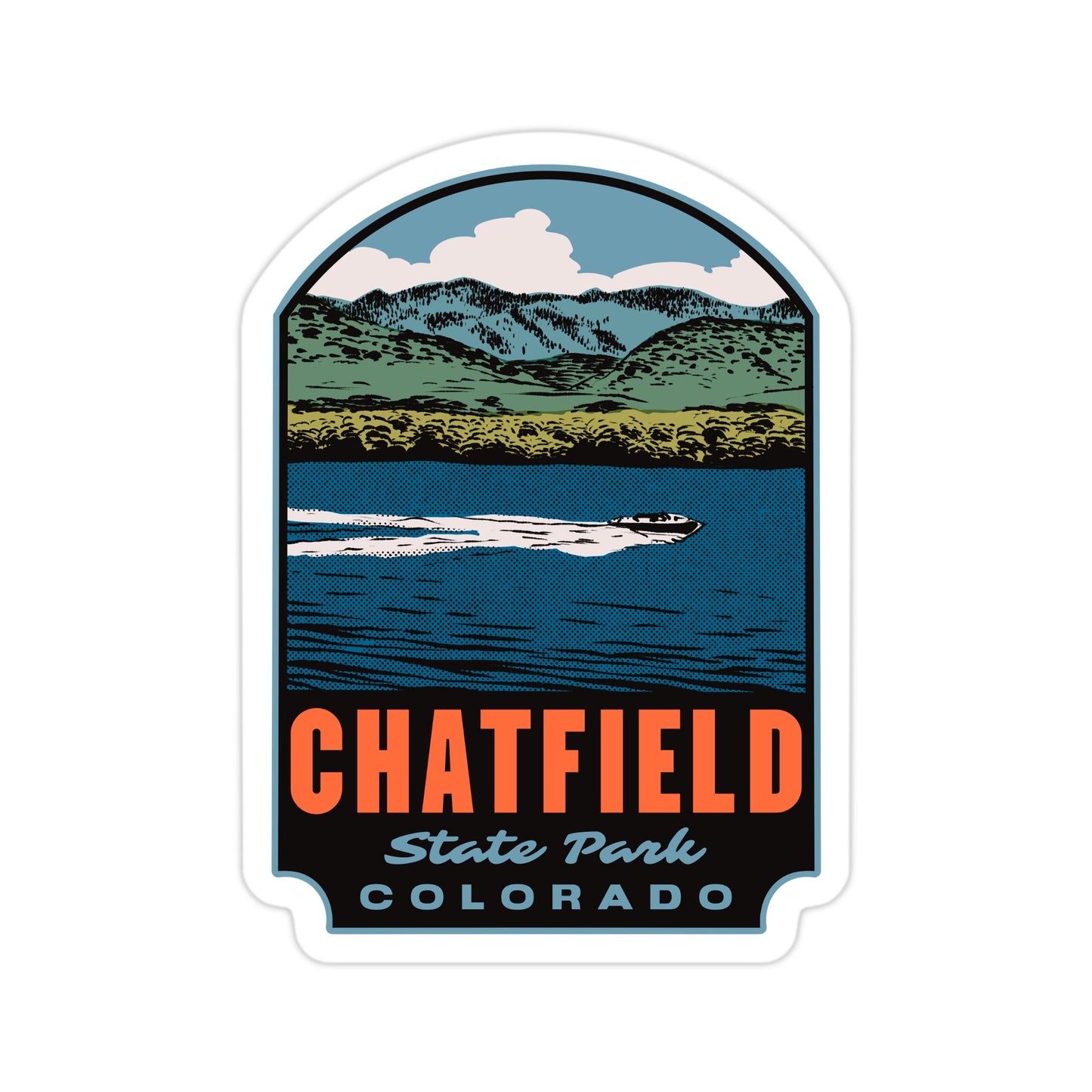 Chatfield State Park Colorado - Vinyl Sticker