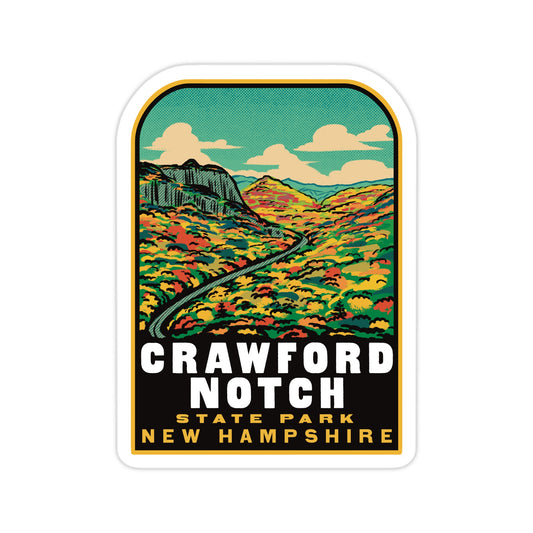 A sticker of Crawford Notch State Park