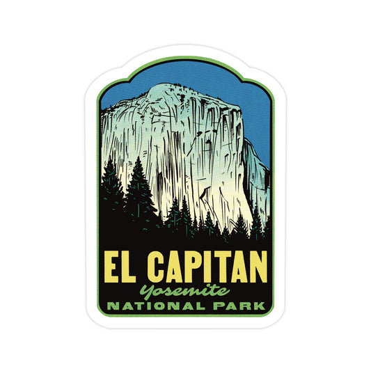 A sticker of El Capitan in Yosemite