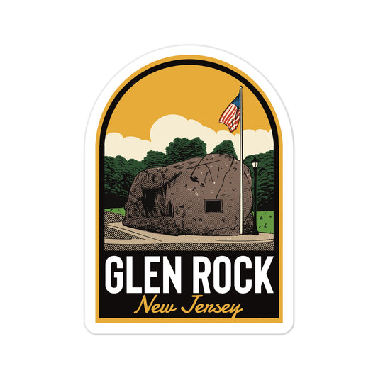 A sticker of Glen Rock New Jersey