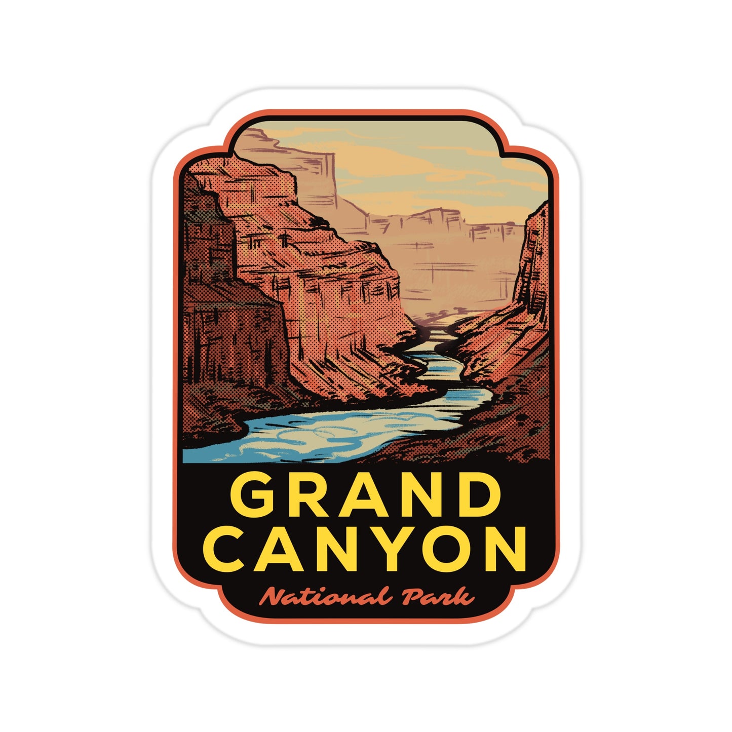 A sticker of Grand Canyon National Park