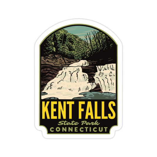 Kent Falls State Park CT - Vinyl Sticker