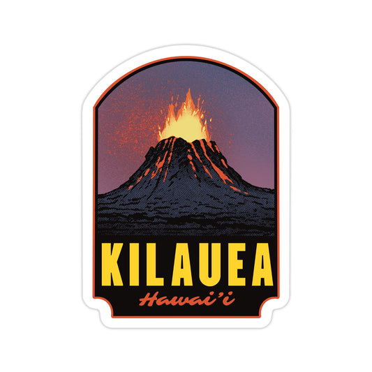 Kilauea Volcano Hawaii - Vinyl Sticker