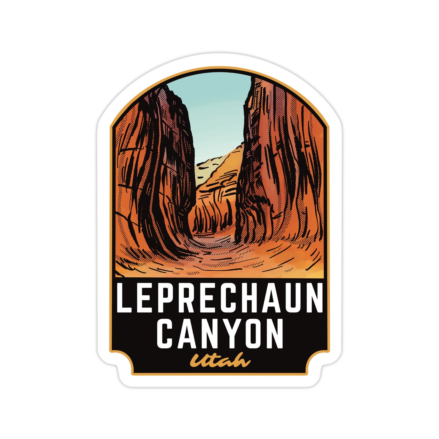 Leprechaun Canyon Utah - Vinyl Sticker