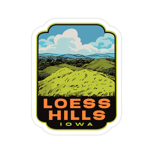 A sticker of Loess Hills