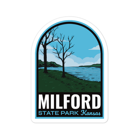 A sticker of Milford State Park