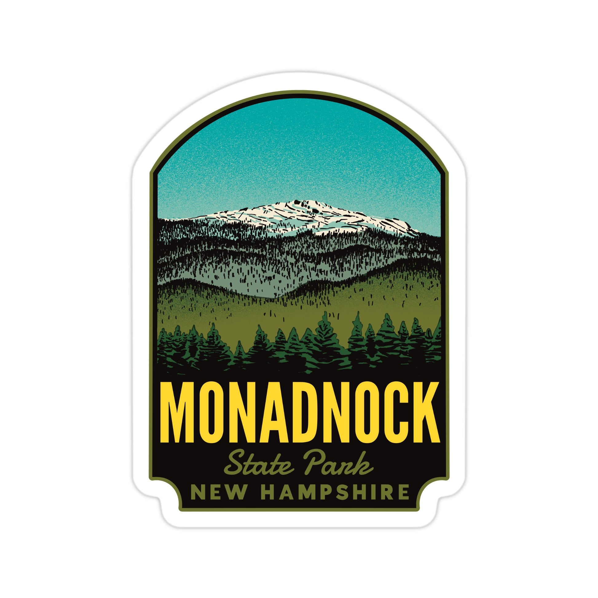 A sticker of Monadnock State Park