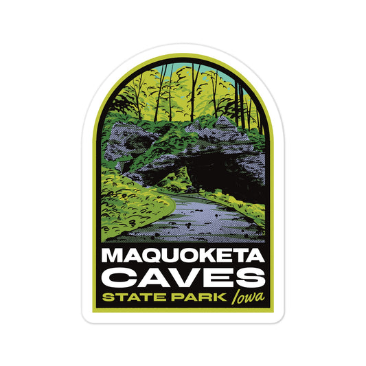 A sticker of Maquoketa Caves State Park