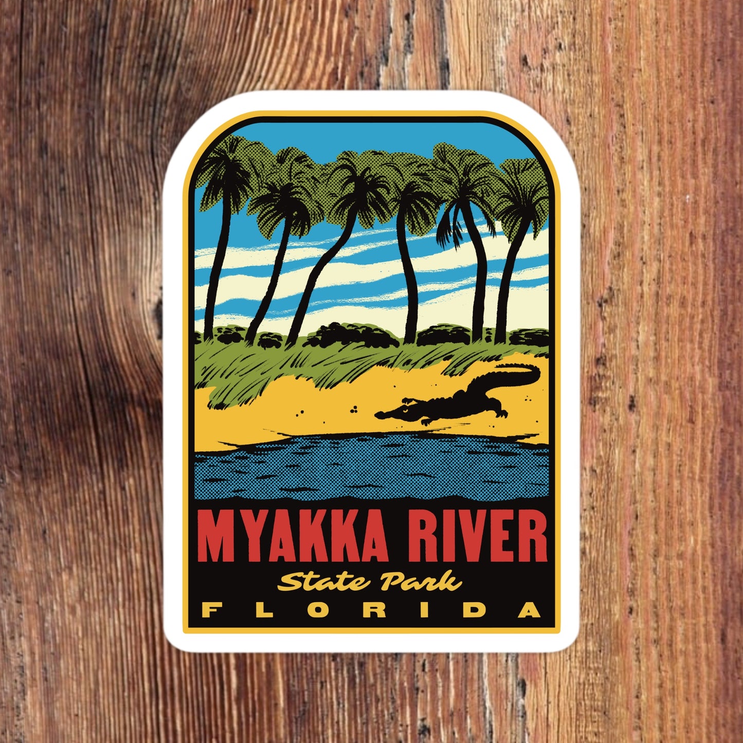 Myakka River State Park Florida - Retro Vinyl Sticker
