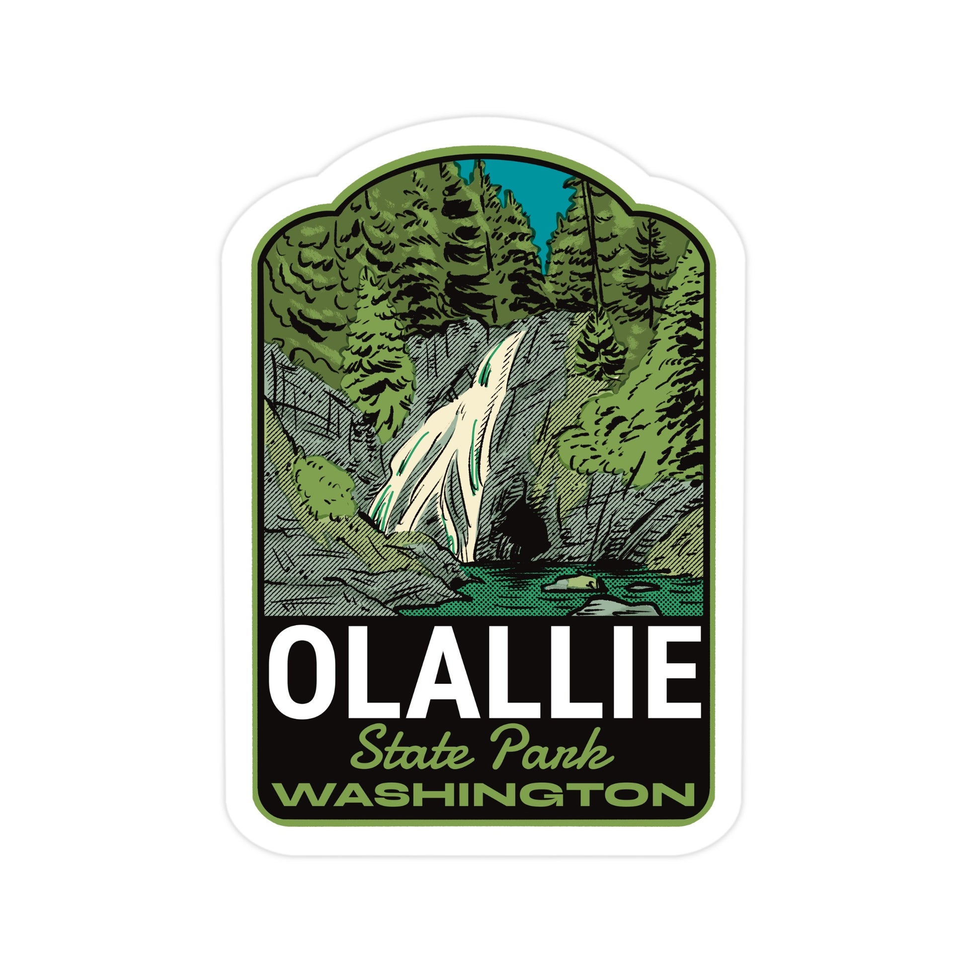 A sticker of Olallie State Park