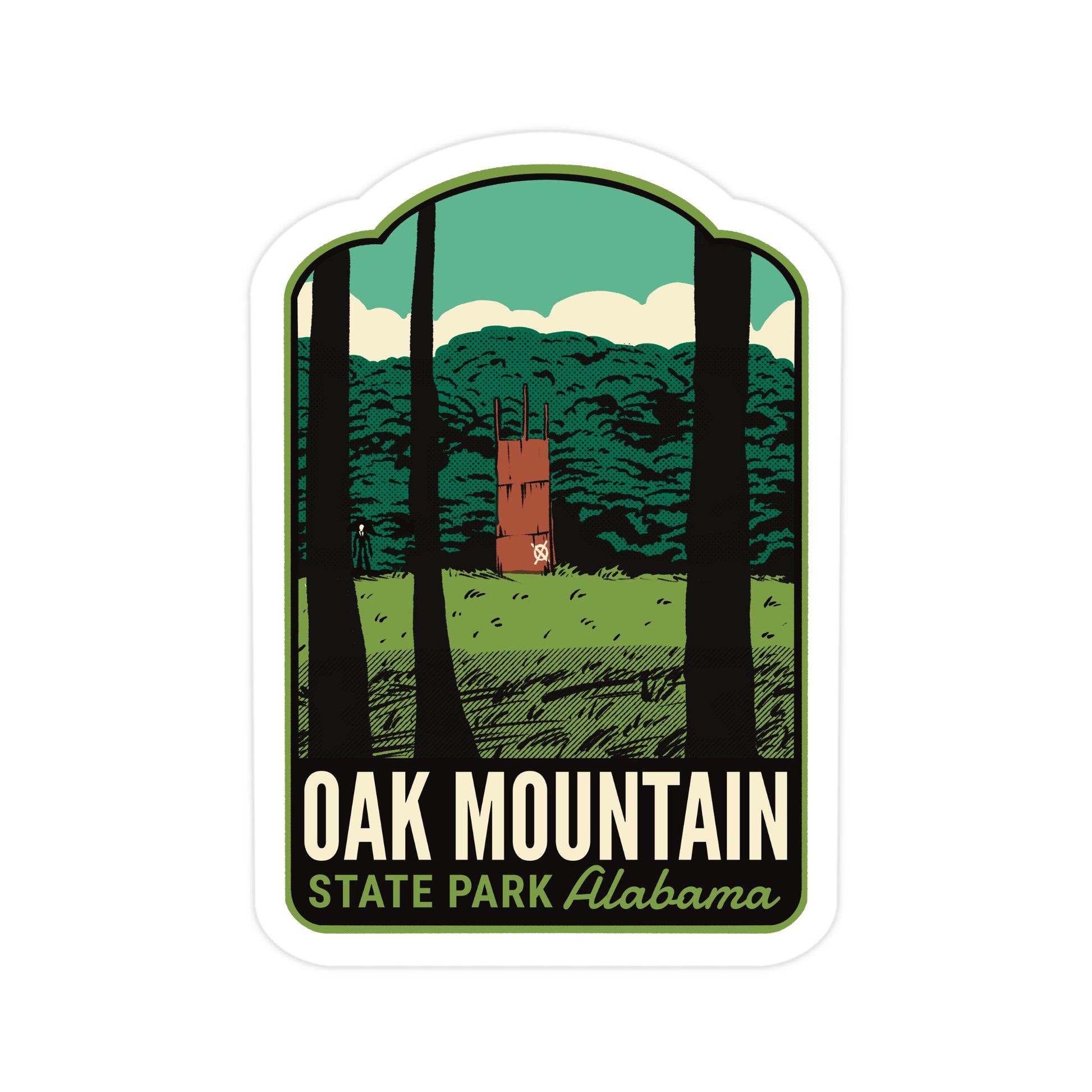 A sticker of Oak Mountain State Park