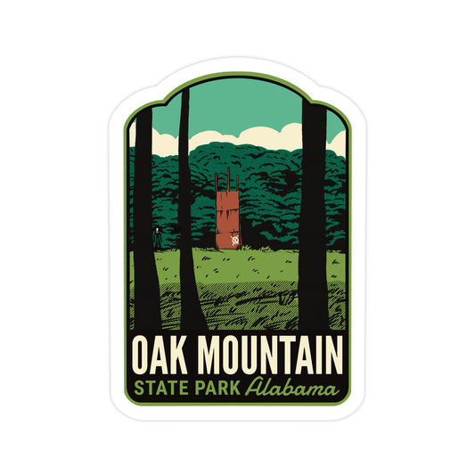 A sticker of Oak Mountain State Park