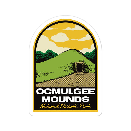 A sticker of Ocmulgee Mounds National Historic Park