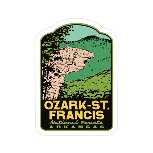 Ozark St Francis National Forest Arkansas Sticker | Hawksbill Crag
