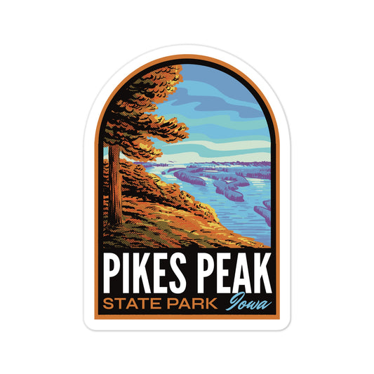 A sticker of Pikes Peak State Park