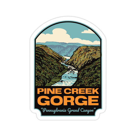 Pine Creek Gorge Pennsylvania - Vinyl Sticker