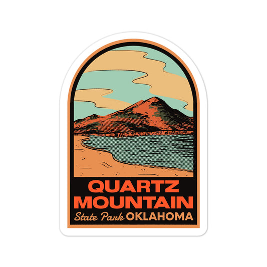 A sticker of Quartz Mountain State Park, OK