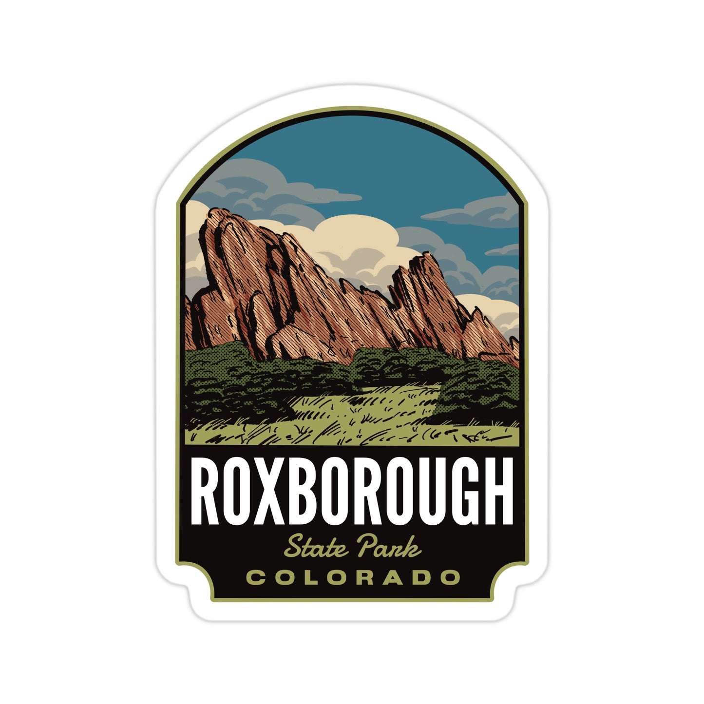 A sticker of Roxborough State Park