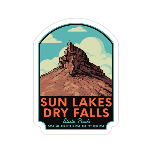 A sticker of Sun Lakes Dry Falls State Park