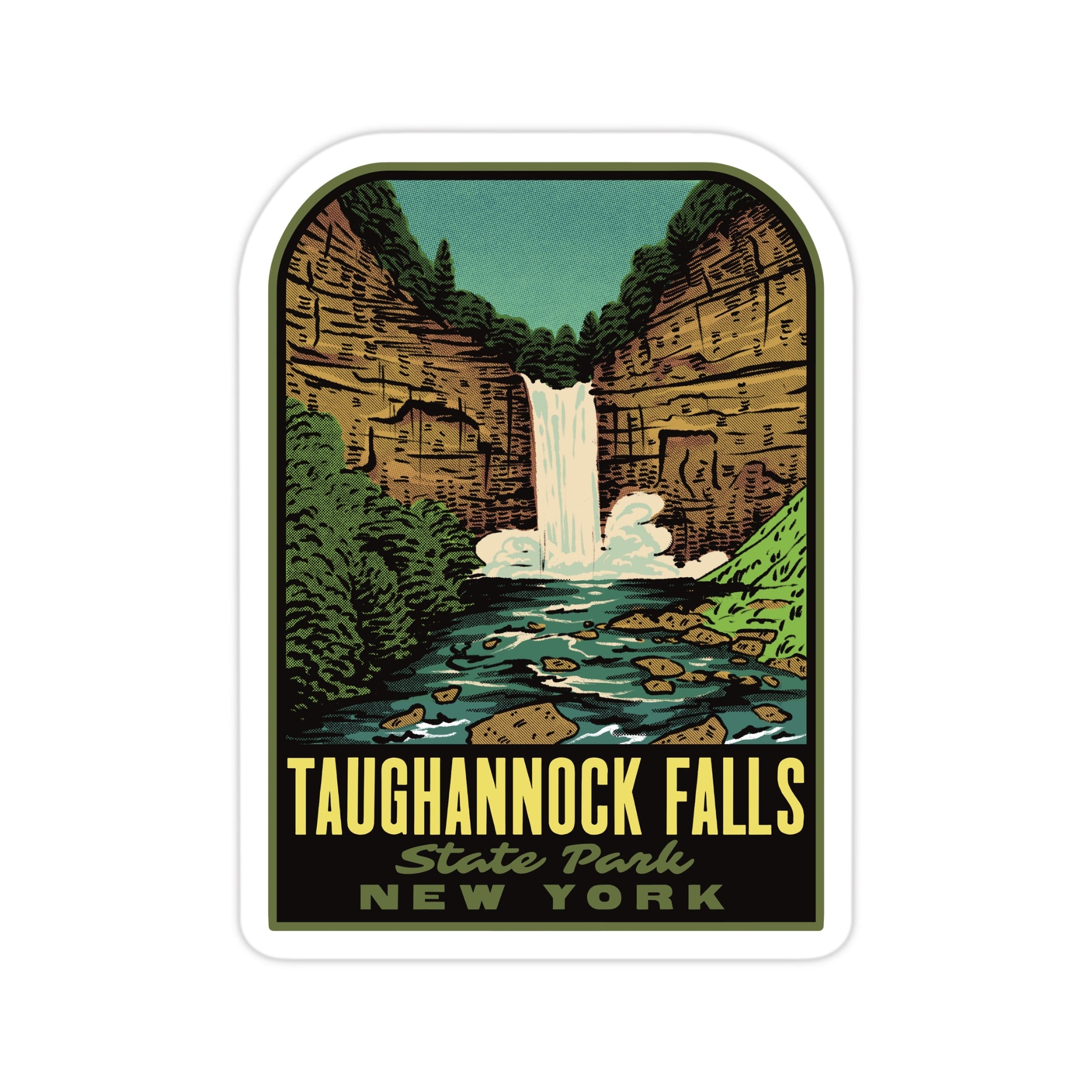 A sticker of Taughannock Falls State Park