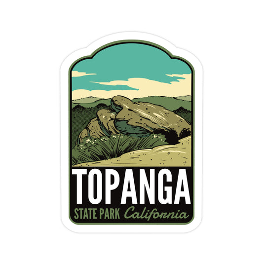 A sticker of Topanga State Park