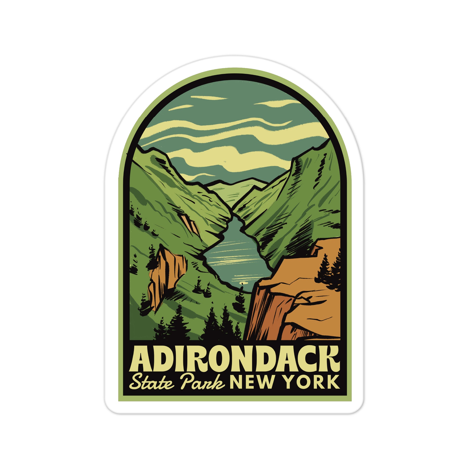 A sticker of Adirondack State Park