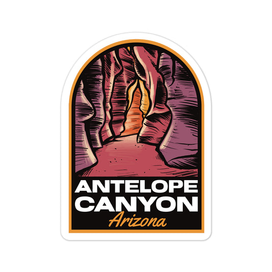 A sticker of Antelope Canyon Arizona