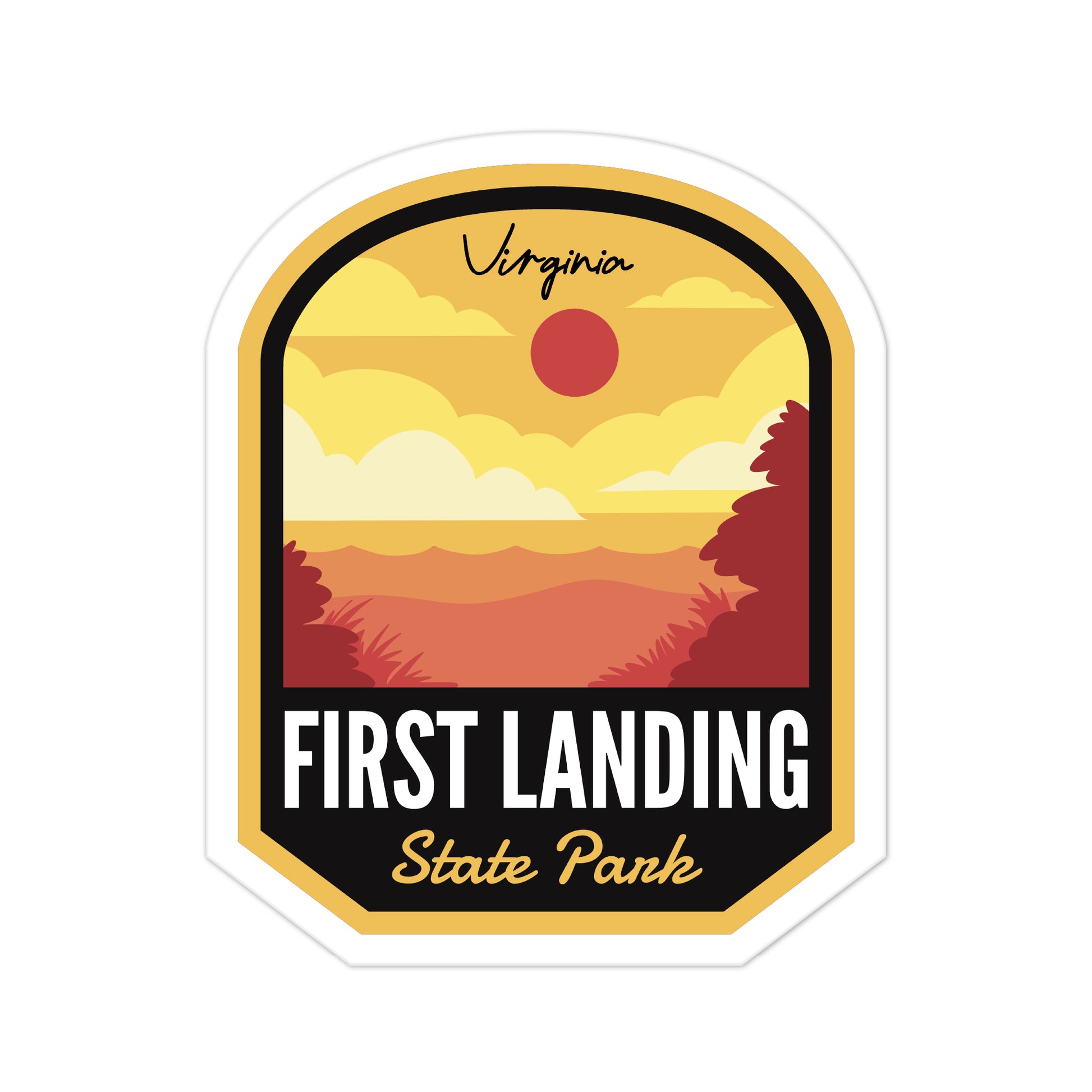 A sticker of First Landing State Park