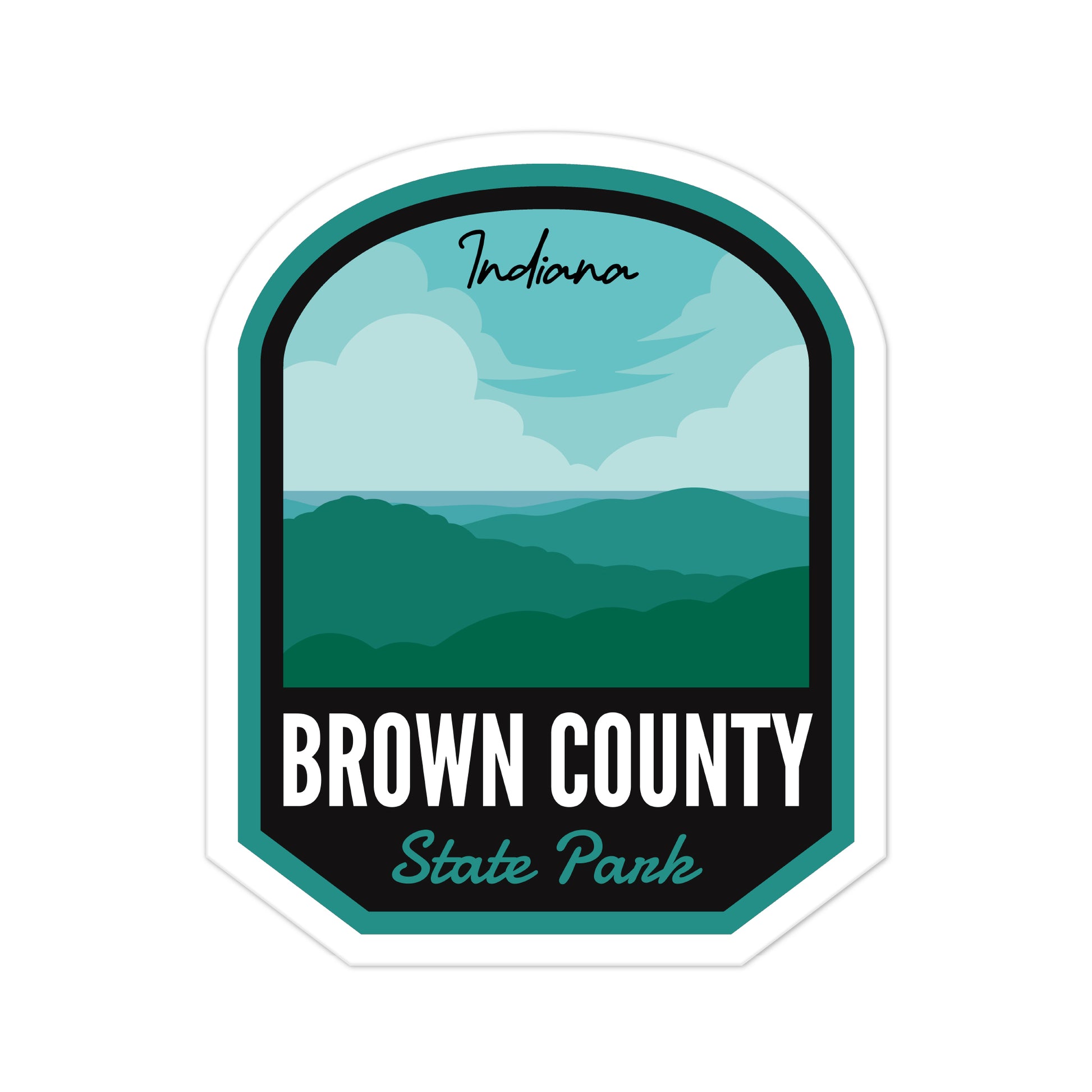A sticker of Brown County State Park