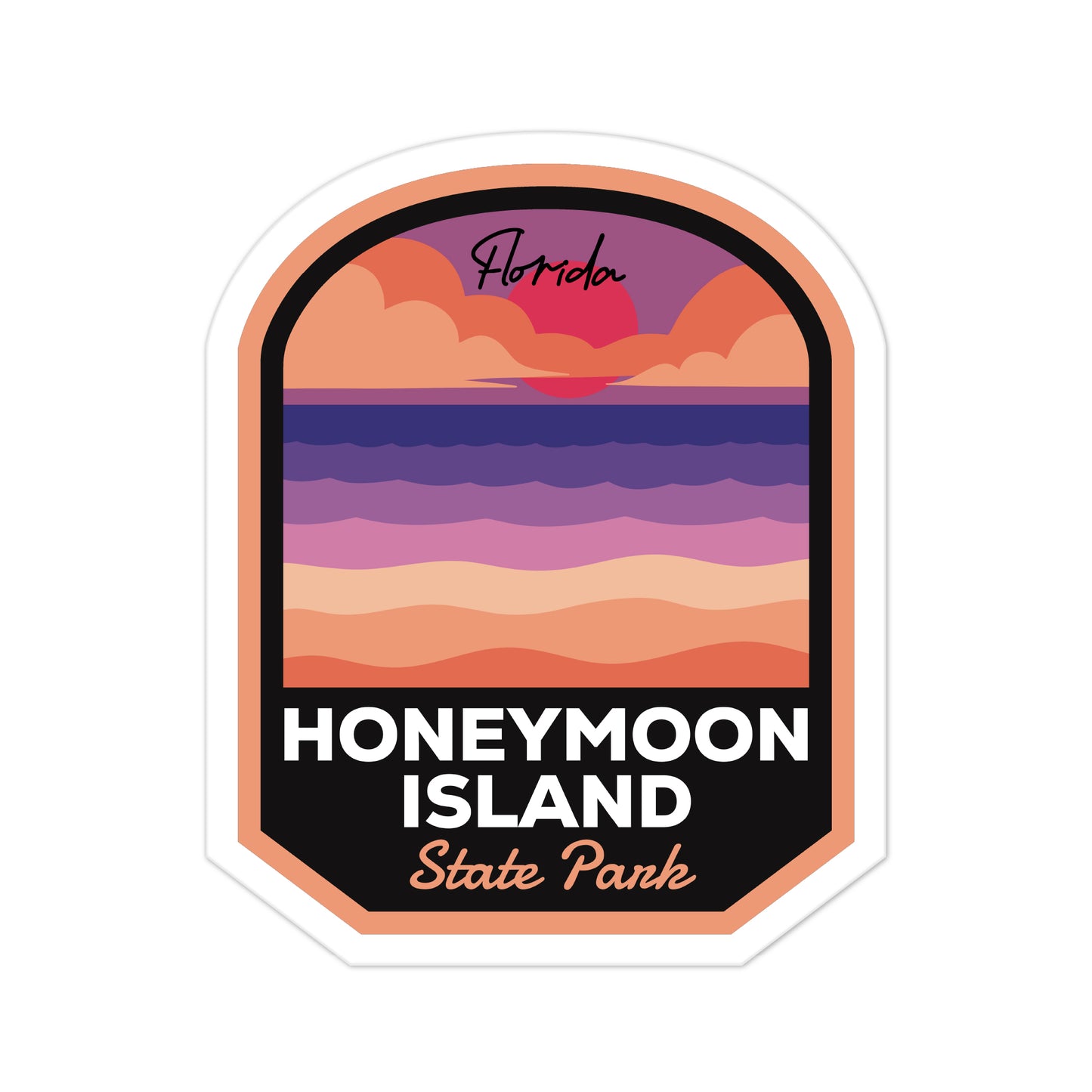 A sticker of Honeymoon Island State Park