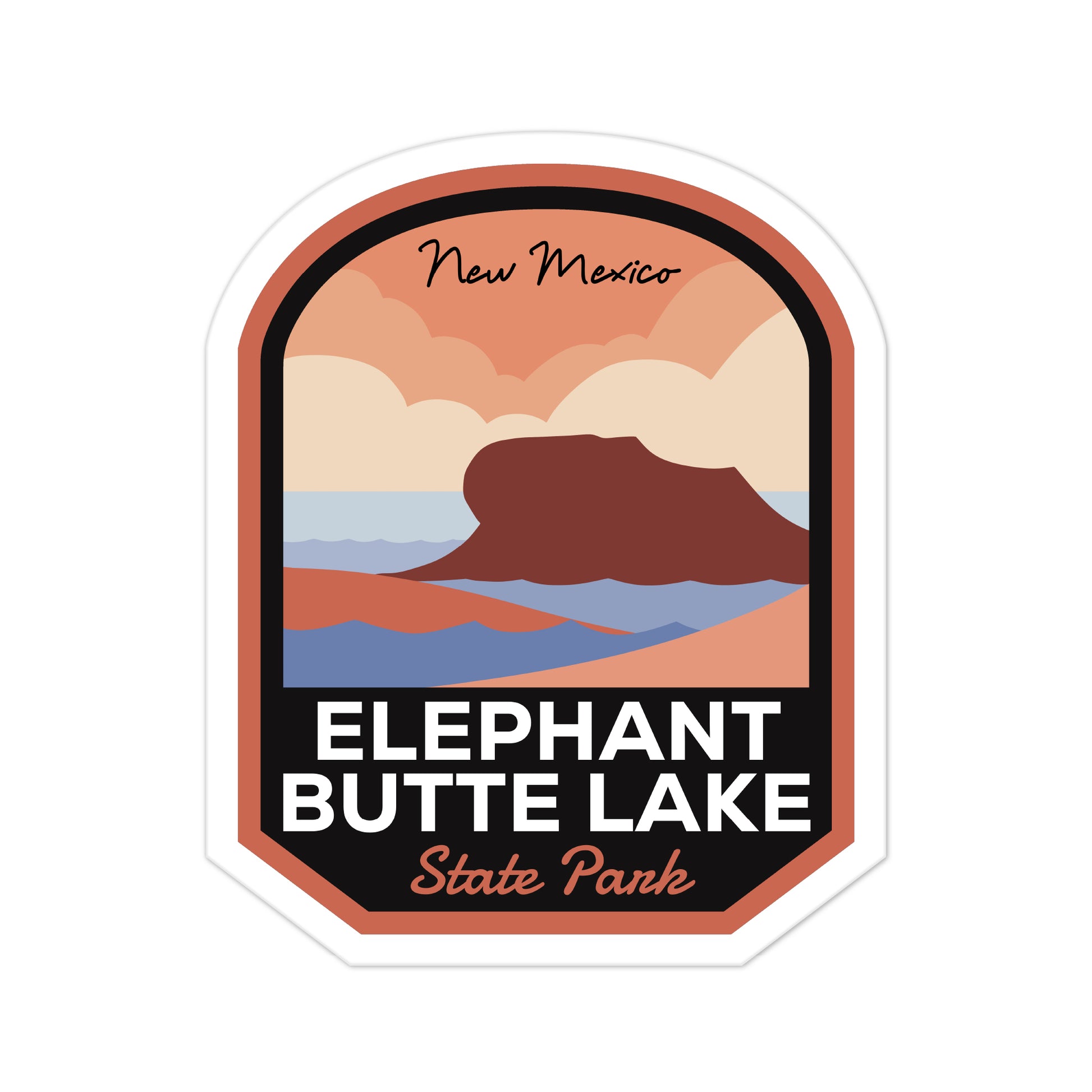 A sticker of Elephant Butte Lake State Park