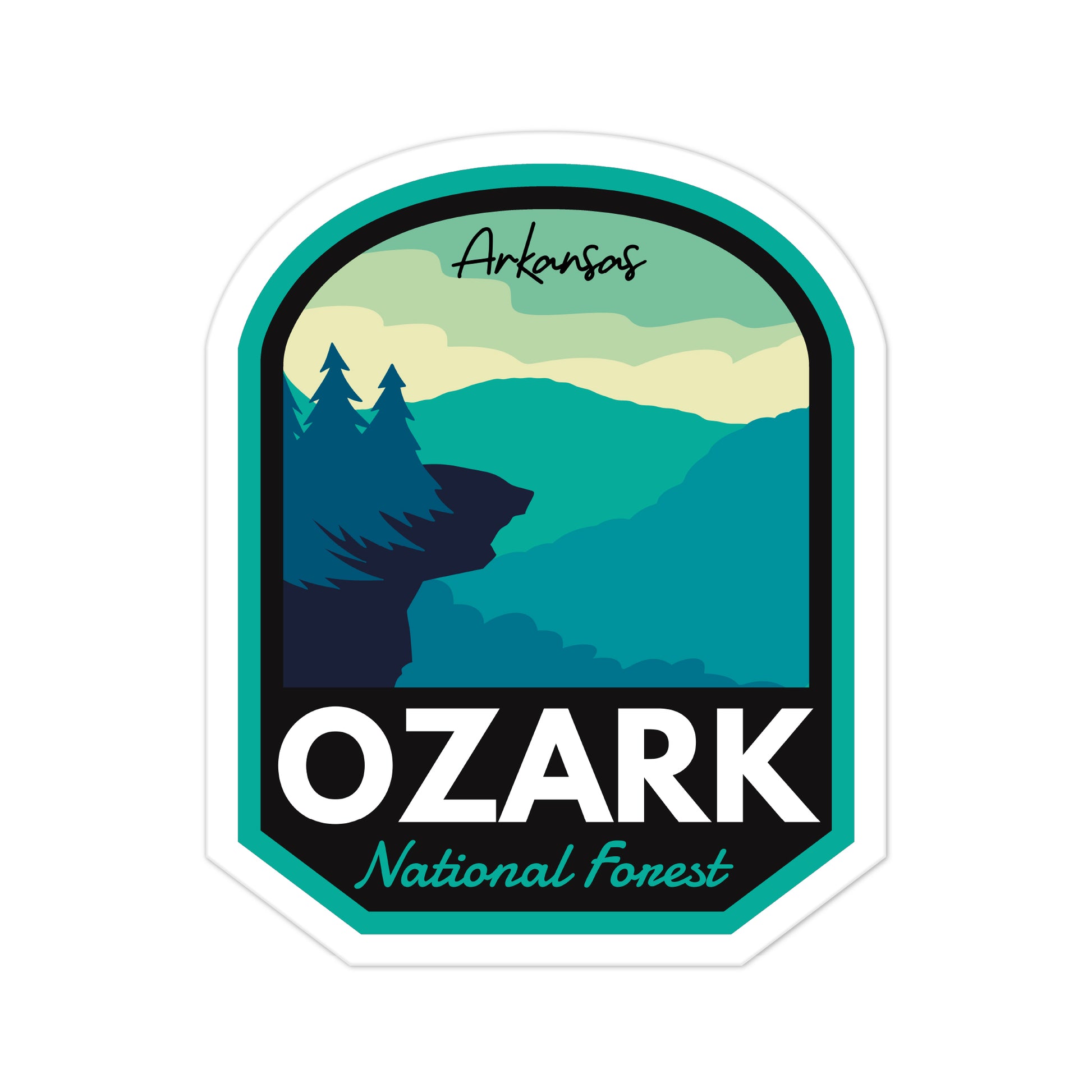 A sticker of Ozark National Forest