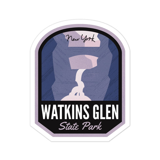 A sticker of Watkins Glen State Park