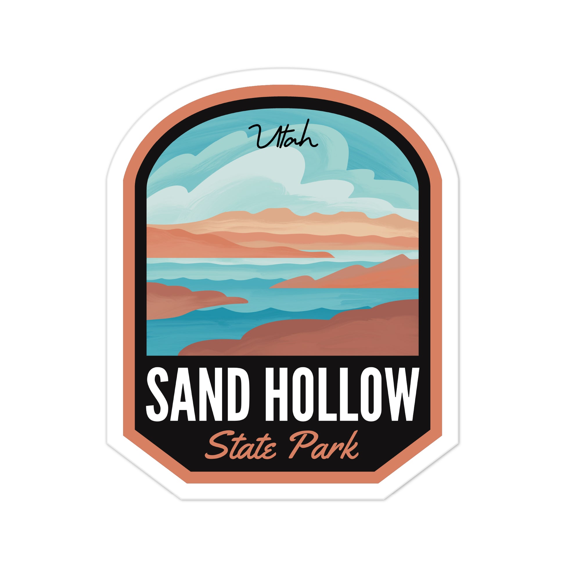 A sticker of Sand Hollow State Park