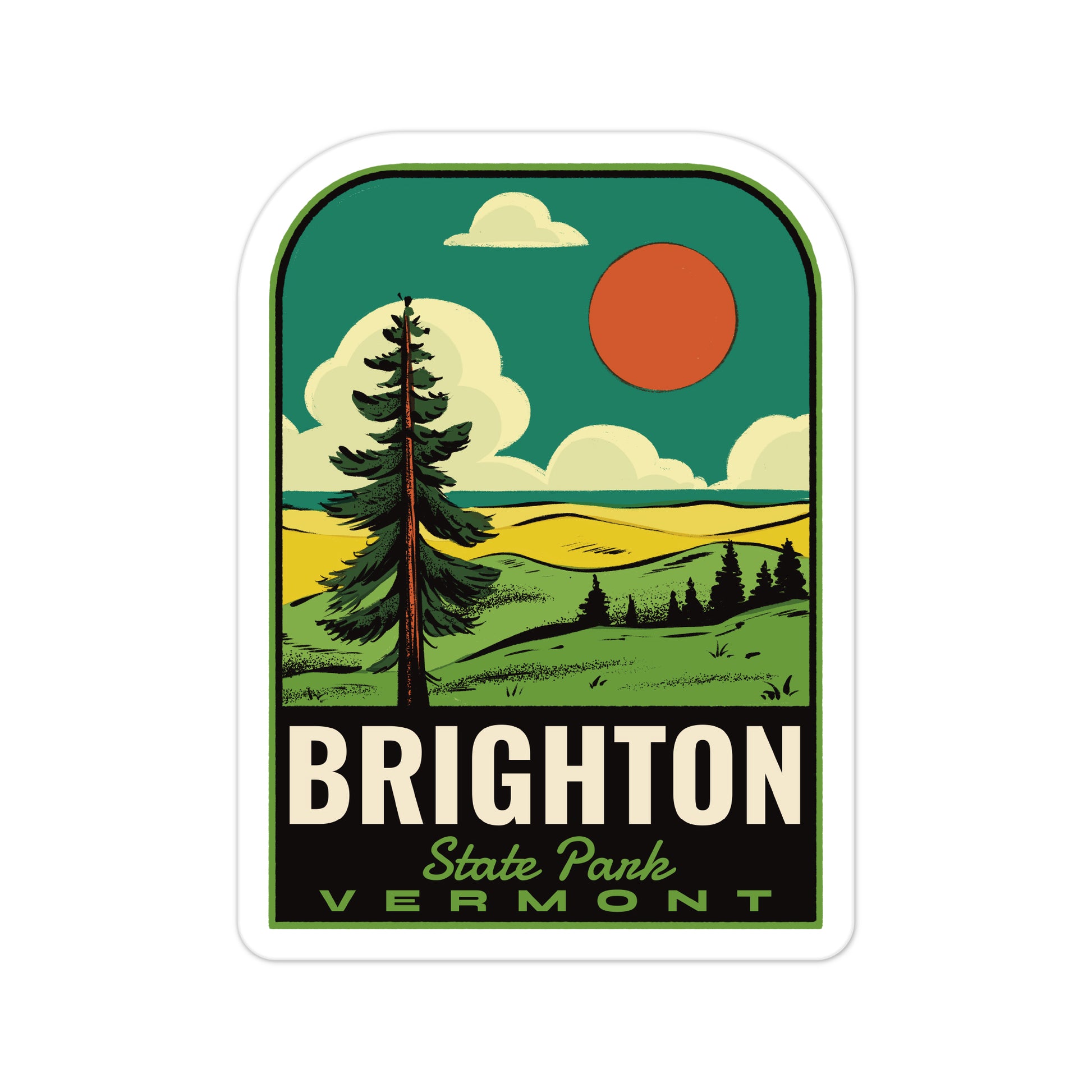 A sticker of Brighton State Park