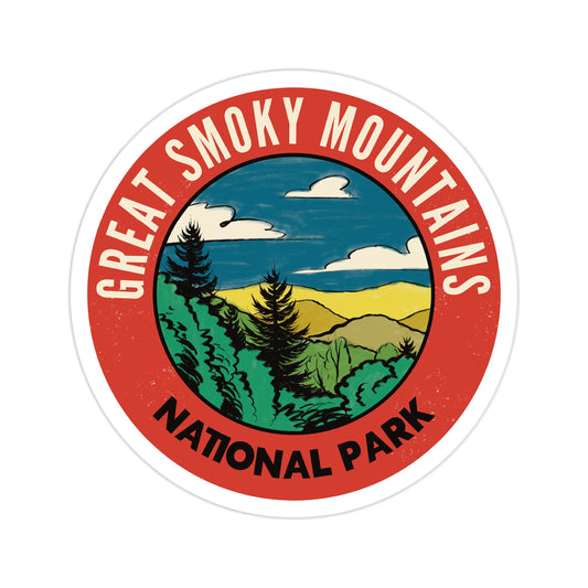 A sticker of Great Smoky Mountains National Park