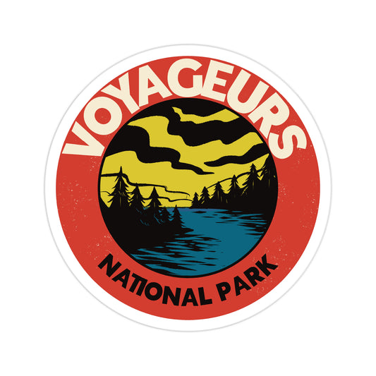 A sticker of Voyageurs National Park