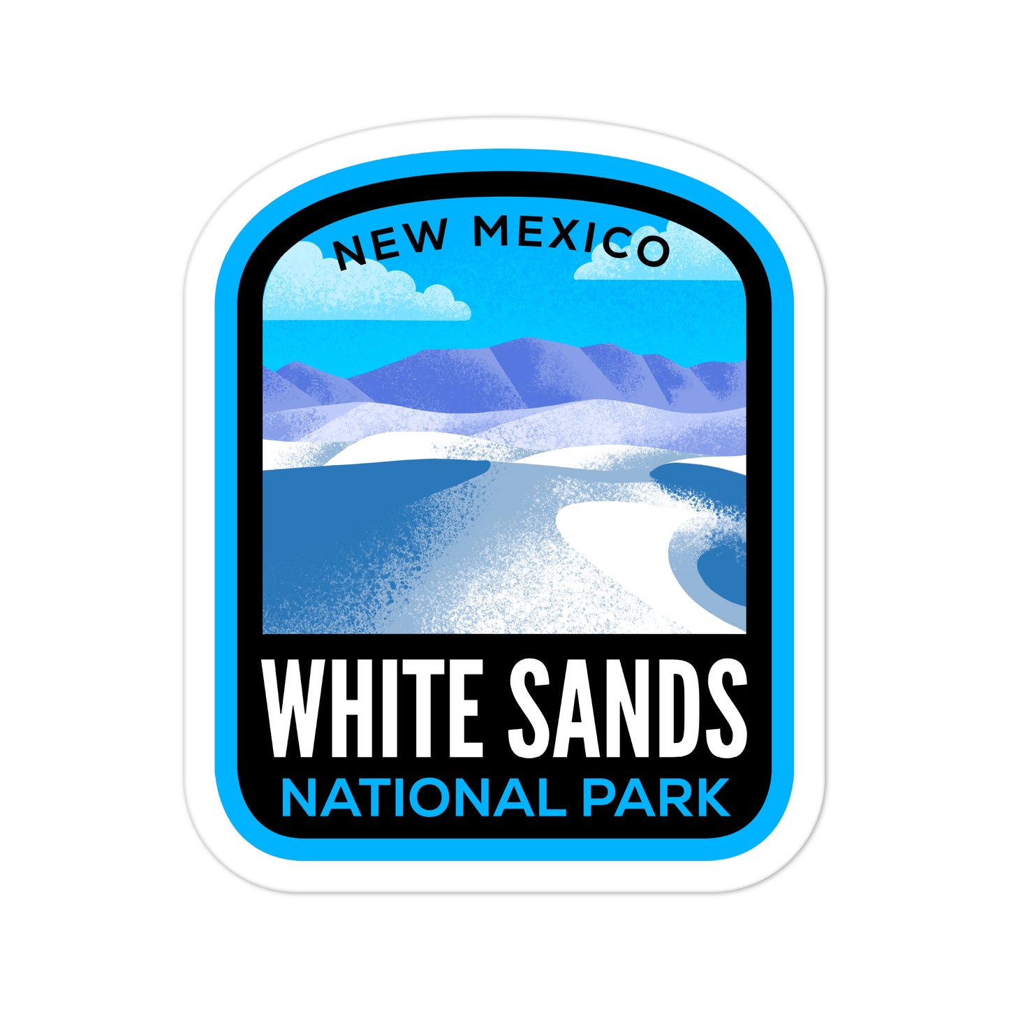 A sticker of White Sands National Park