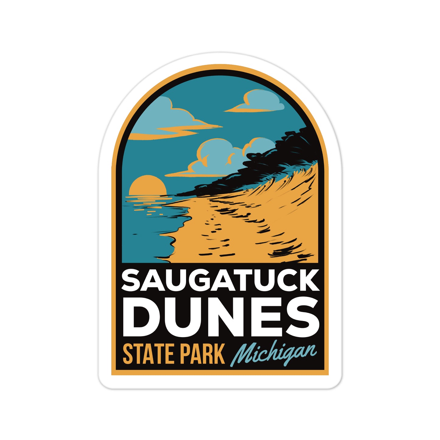 A sticker of Saugatuck Dunes State Park