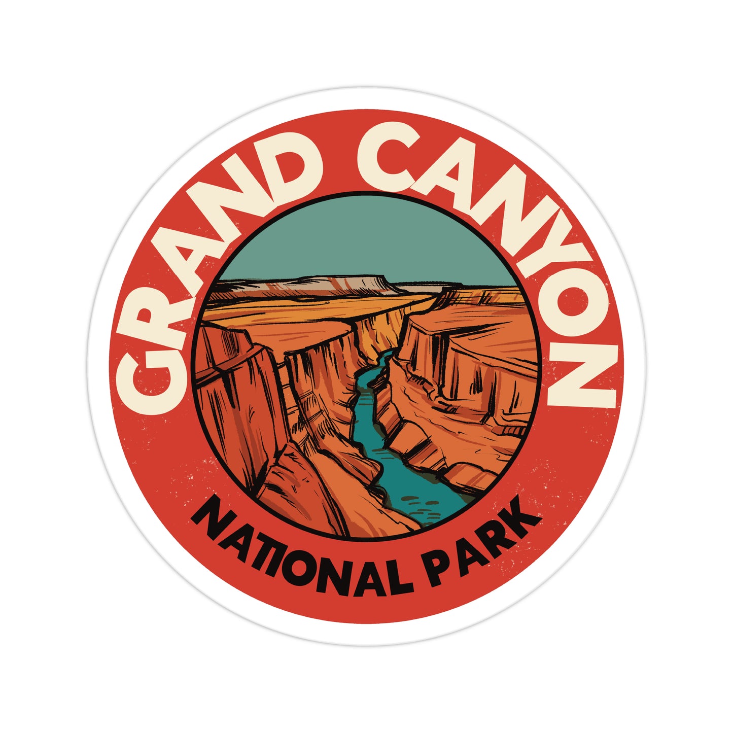 A sticker of Grand Canyon National Park