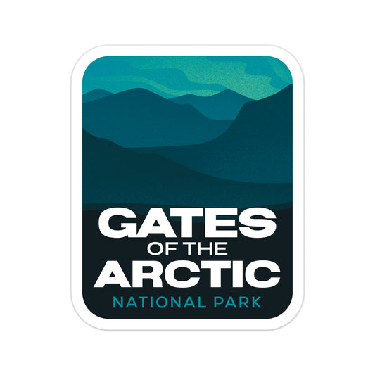 A sticker of Gates of the Arctic National Park