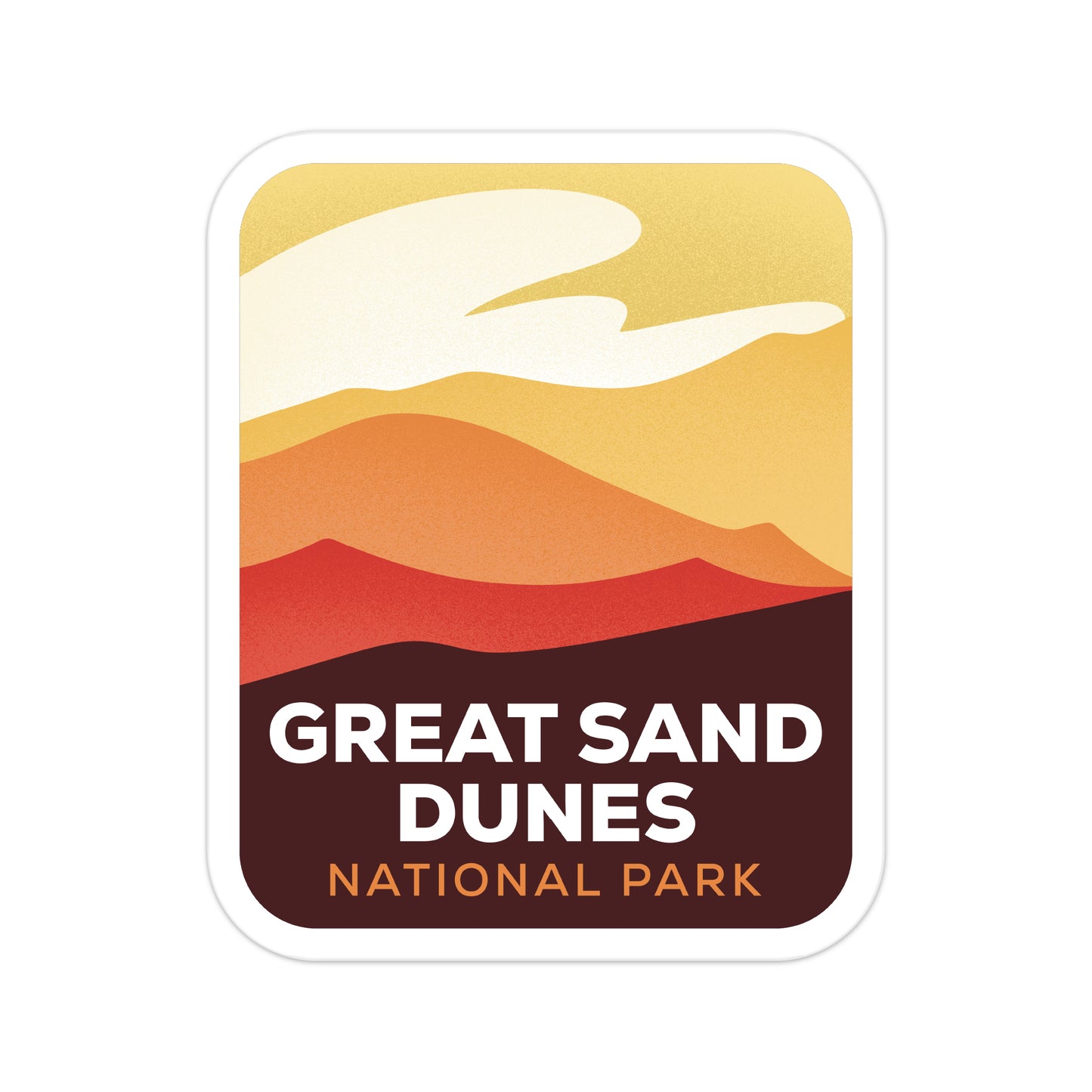 A sticker of Great Sand Dunes National Park