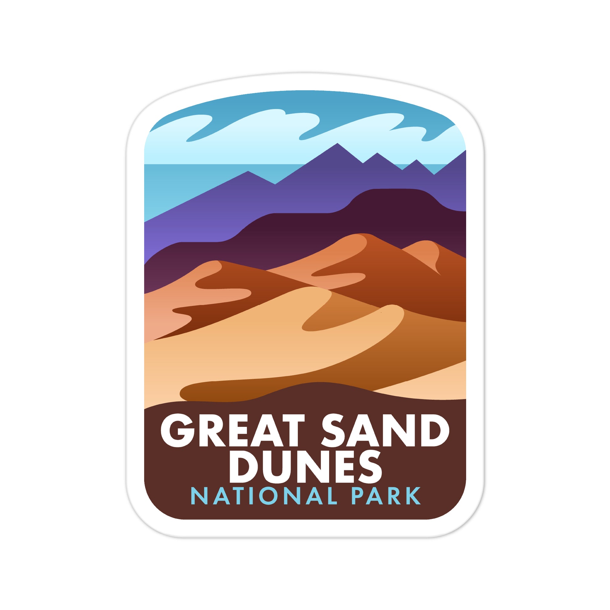 A sticker of Great Sand Dunes National Park
