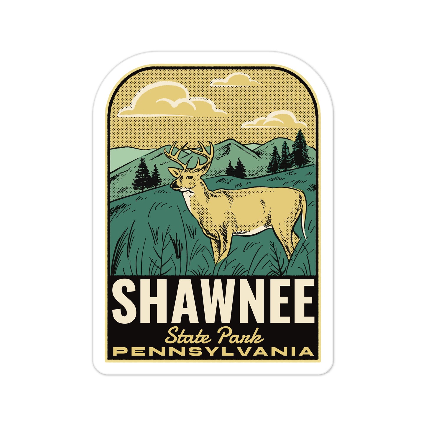A sticker of Shawnee State Park